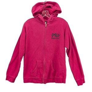 PSP Pinup SK8 Women's Hoodie Sweatshirt‎ Pullover Full Zip Cotton Size XL Retro